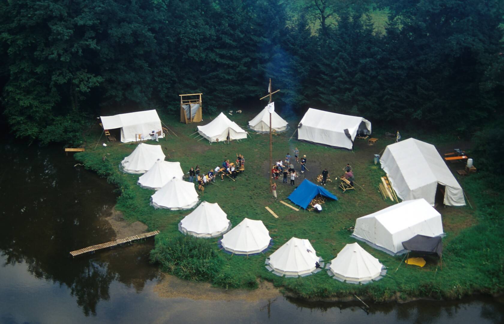 Zeltlager Boni-Arche-Camp 2000 in Rechtenstein – Motto „Space Mission“