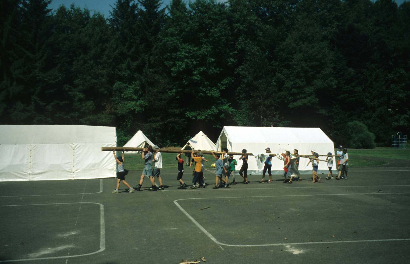 Zeltlager Boni-Arche-Camp 2001 in Ellwangen – Motto „Harry Potter“